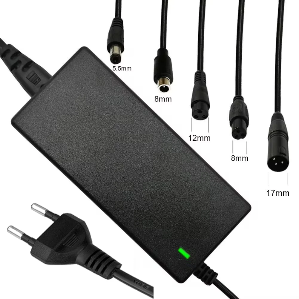42V 2A DC Netzteil 5in1 Lithium Batterie Ladegerät Austauschbare Stecker Power Ladegerät AC100-240V Stecker Power Adapter