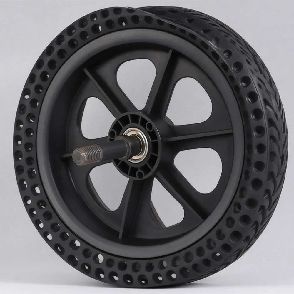Honeycomb Solid PU Replacement Tire For Yubang 16 Inch Wheelchair Rear Wheel Non Inflatable Durable Accessory Black