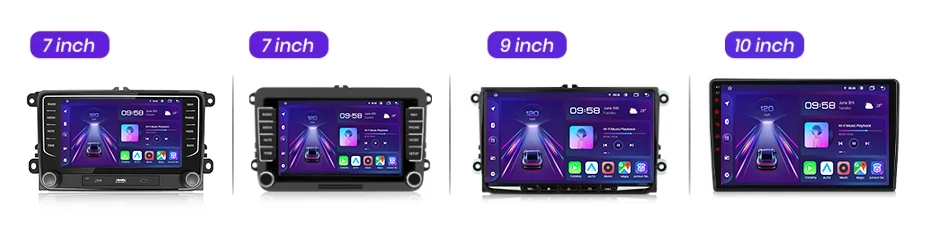 Junsun 7 "9" 10 "CarPlay Android Autoradio für Volkswagen VW Golf Passat JETTA Skoda SEAT Auto Intelligentes System 2din GPS Autoradio – Detail 2