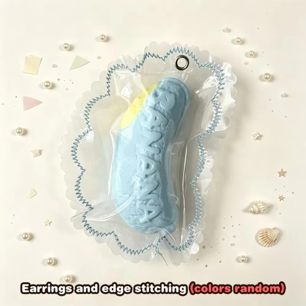 Soft Fidget Sticky Bag Slow Rebound Slow Rising Slow Rebound Simulated Fruit Food Food Grade Silicone Banana Bread Relaxing