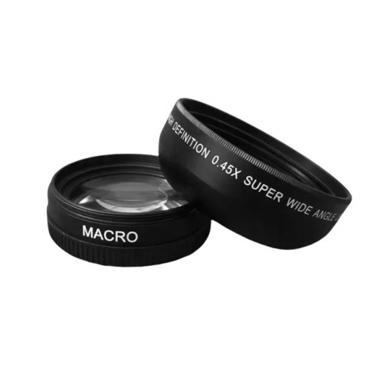 A37T-For DSLR Compatible 0.45X 58MM Wide Angle Macro Lens-Dual-Purpose-No Distortion Design