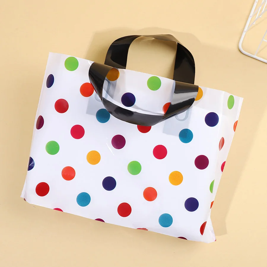 10/20Pcs Polka Dot Gift Bags with Handles for Wedding Birthday Party Favors Christmas New Year Gift Packaging Bag Baby Shower