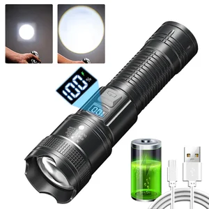 LED LED Ultra Bright 2000LM-C-Typ-C-Typ Langstrecke Zoom Taktische Torch Outdoor Notfallfischereifischerfischerei 10 Hauptverkauf persönlicher Verteidigungsstift - №6