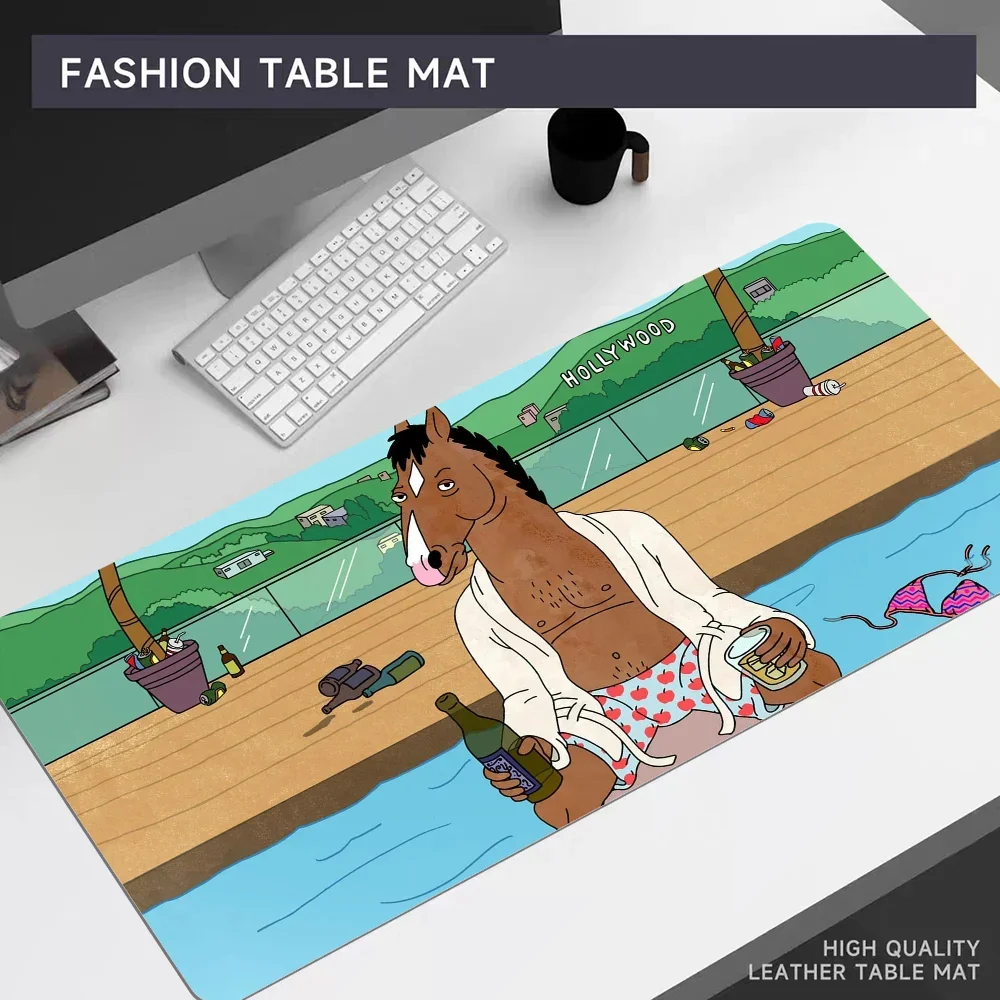 B-BoJack Horseman Mousepad Com Lockedge, Grande Mouse Pad, Esteira De Mesa Do Computador Do Escritório, Teclado De Mesa, Almofada Do Laptop, 80x30cm, XL