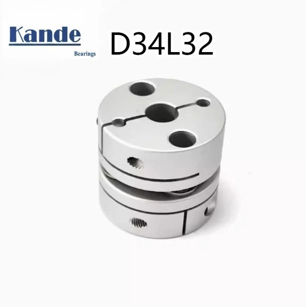 Single-diaphragm coupling D34L32, aluminum alloy elastic servo stepper motor, lead screw coupling – high-precision transmission