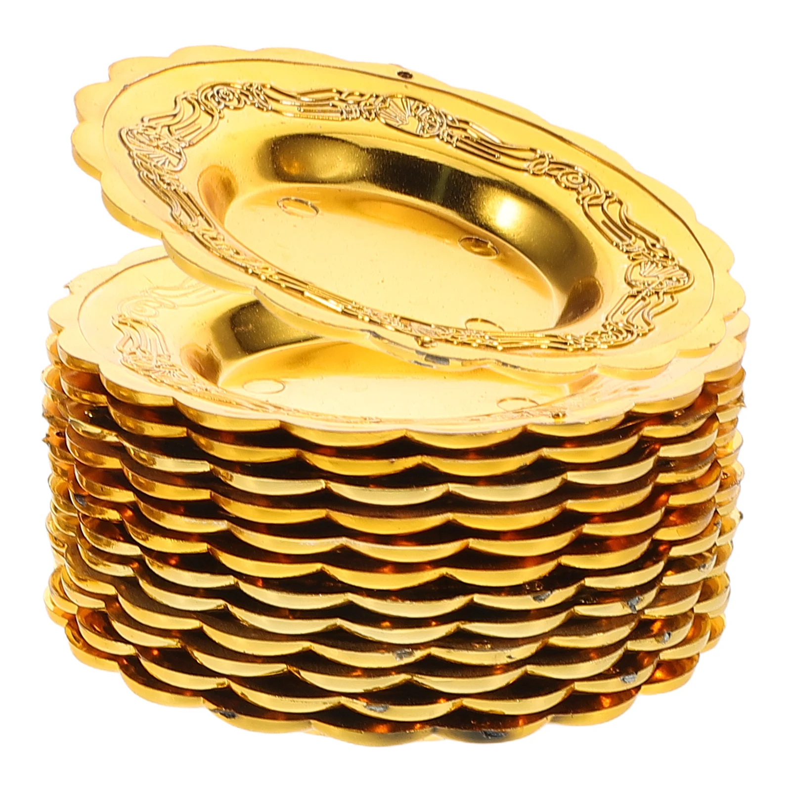 

12 PCS Cake Pan Holder Plates Dish Wedding Celebration Plastic China Dessert Cookie Display Stands