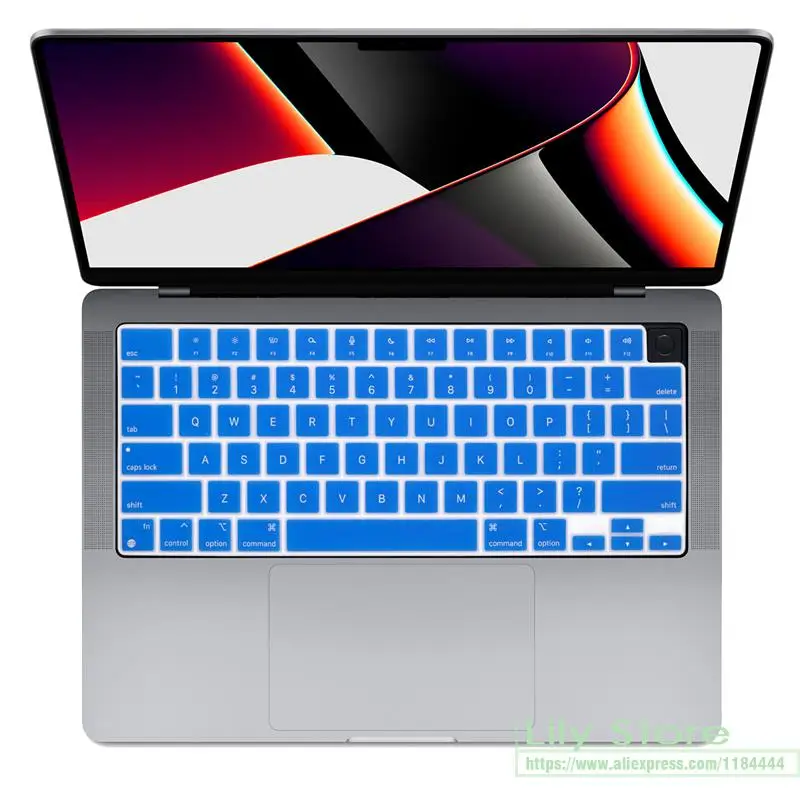 Keyboard Cover  silicone Waterproof skin For MacBook Pro 16 A2485 Apple M1 Pro M1 2021 MacBook Pro 14 A2442 &  Max US layout