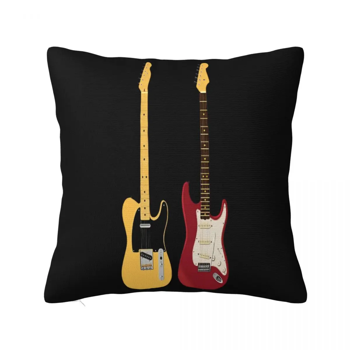 Guitar Stratocaster Telecast High Quality Pillowcase Cushion Sofa Cushion Customized Bed Decoration Pillow Can Be Customized