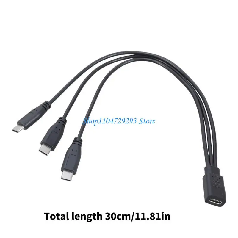 Y2GD Múltiple Tipo dispositivo C Cable cargador cargador 3 Puerto Simultáneo Carga para hogar