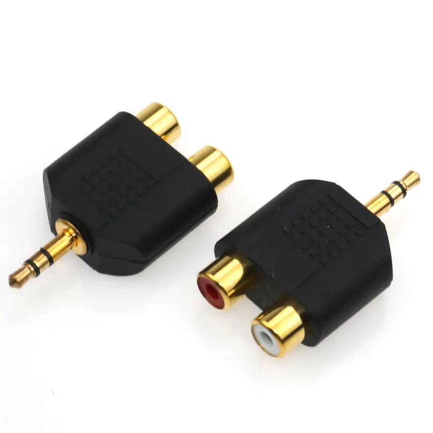 Сплиттер-переходник YuXi 3,5 мм на 2 RCA разъема «мама» «папа»