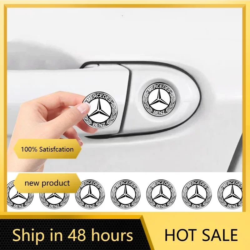 

2/5/10 шт. защитные наклейки на замочную скважину автомобиля, эмблема для Mercedes Benz W211 W205 W213 W203 C218 A207 CLA CLS E Class