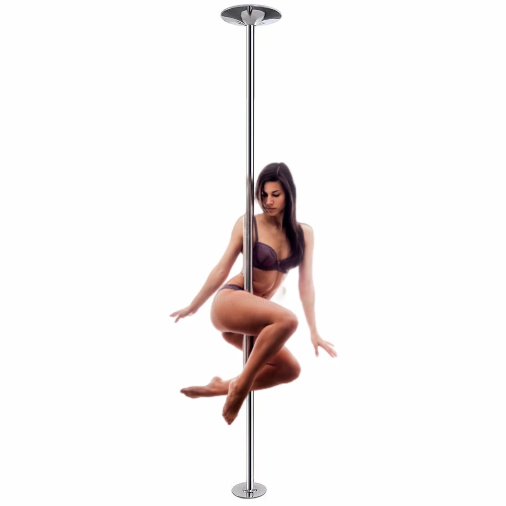 

Height Adjustable Portable Dancing Pole Easy Install 360 Stripper Rotating Heels Dance Pole