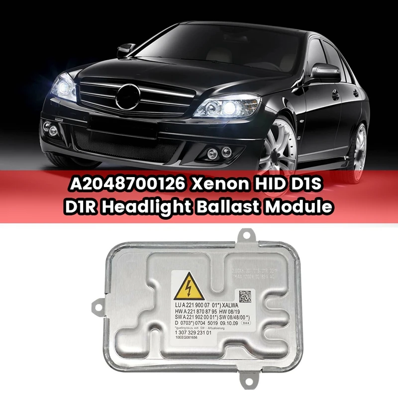 A 2048700126   Modulo zavorra faro allo xeno HID D1S D1R per Mercedes-Benz Classe C W204 C200 C350 C180 C220 C250