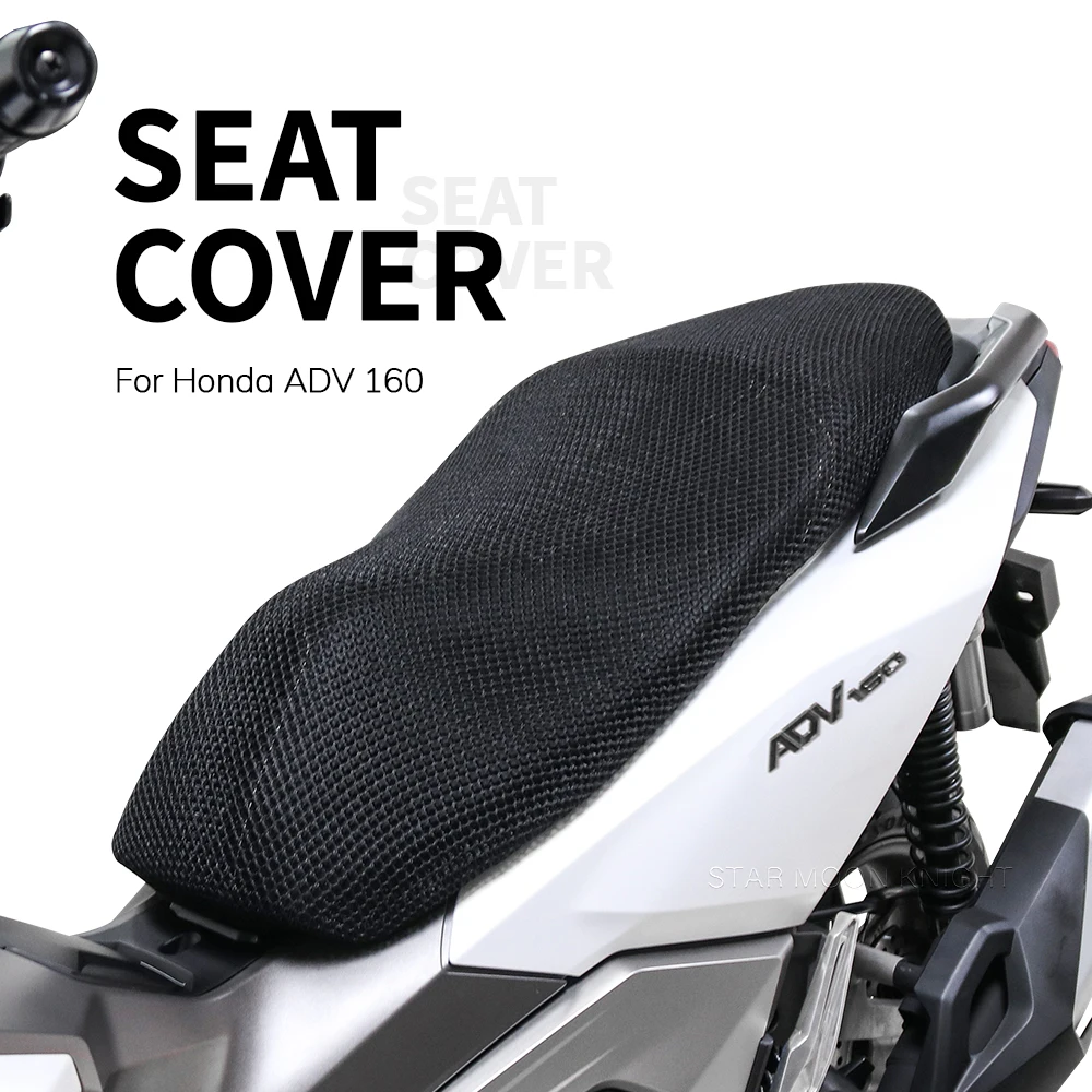 Motorcycle Anti-Slip 3D Mesh Fabric Seat Cover Breathable Waterproof Cushion For Honda ADV 160 ADV160