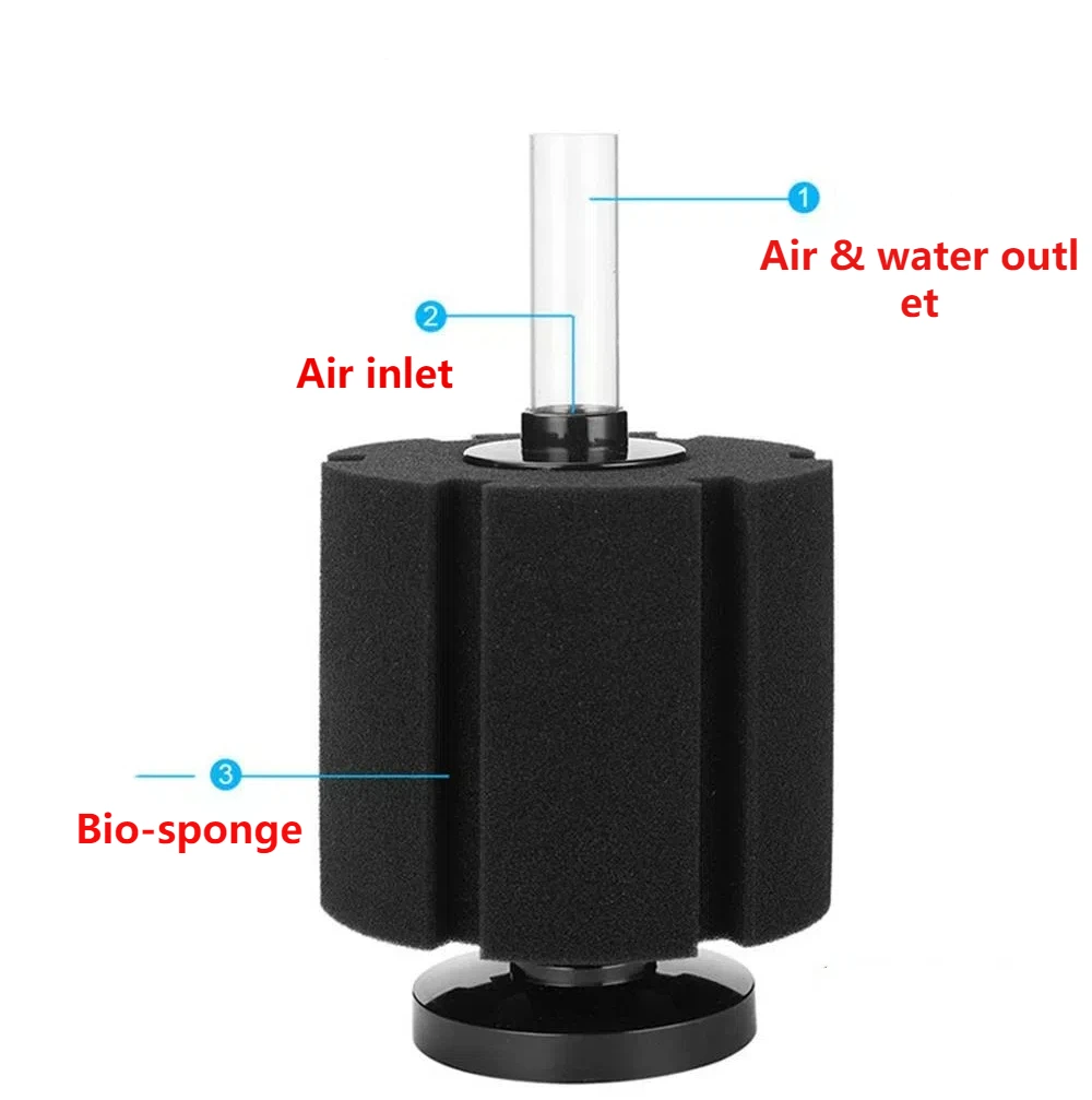 Esponja de filtro de acuario para pecera, bomba de aire, skimmer, filtro de esponja bioquímico, filtro de acuario, accesorio para acuario