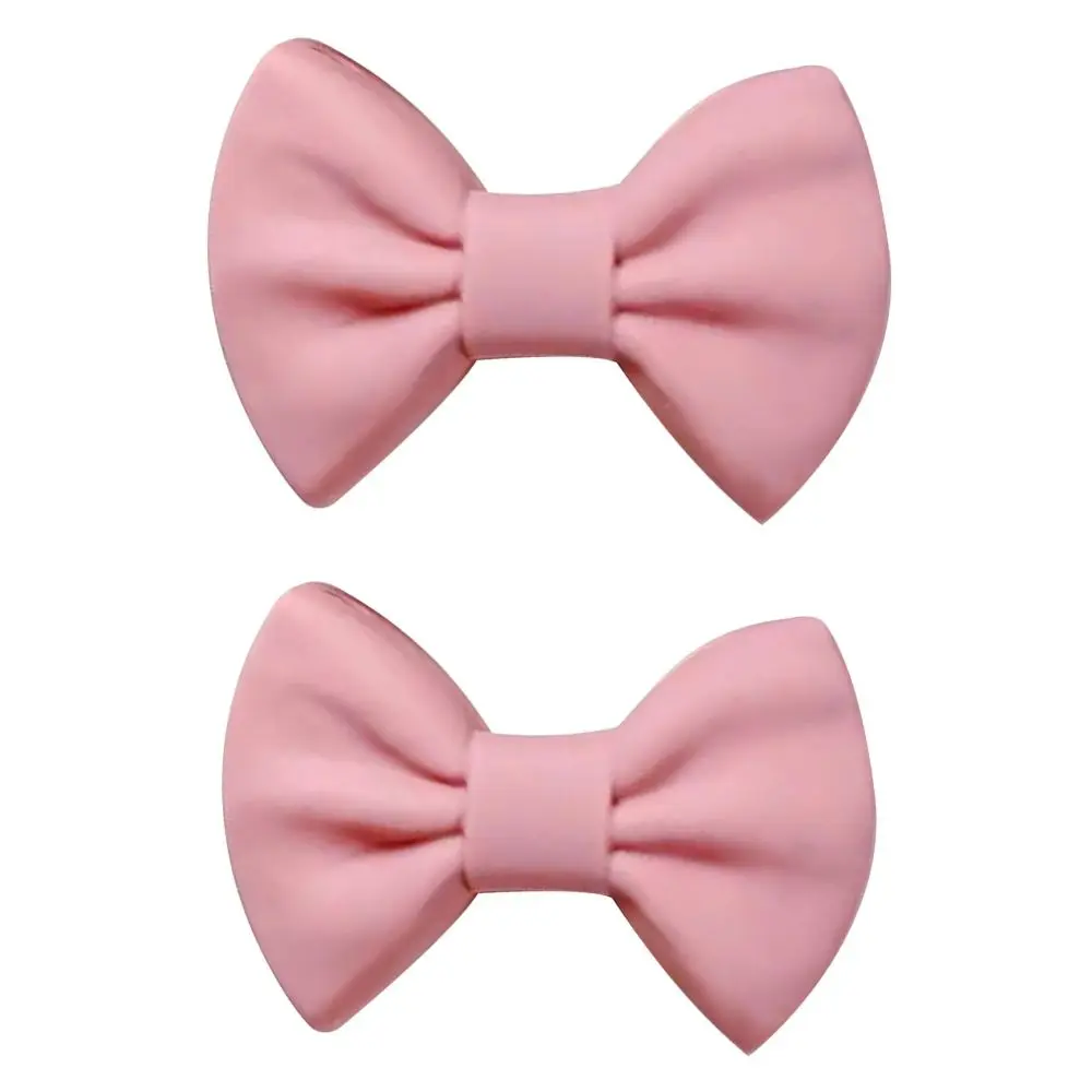 2PCS New Silicone Heat Insulator Clip Bow Tie Shape Mini Pot Handle Cover Pinch Grip Heat Resistant Oven Mitt Home Kitchen view 2