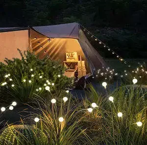 Simulation Firefly Solar LED Lights, Outdoor Garden Decoration, Lawn Landscape Lamp, Xmas Decor