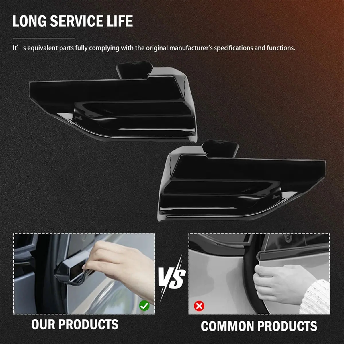 Fits for Exterior Door Handle for Mach-E 2021-2024 Rear Left Right Door Handle Accessories