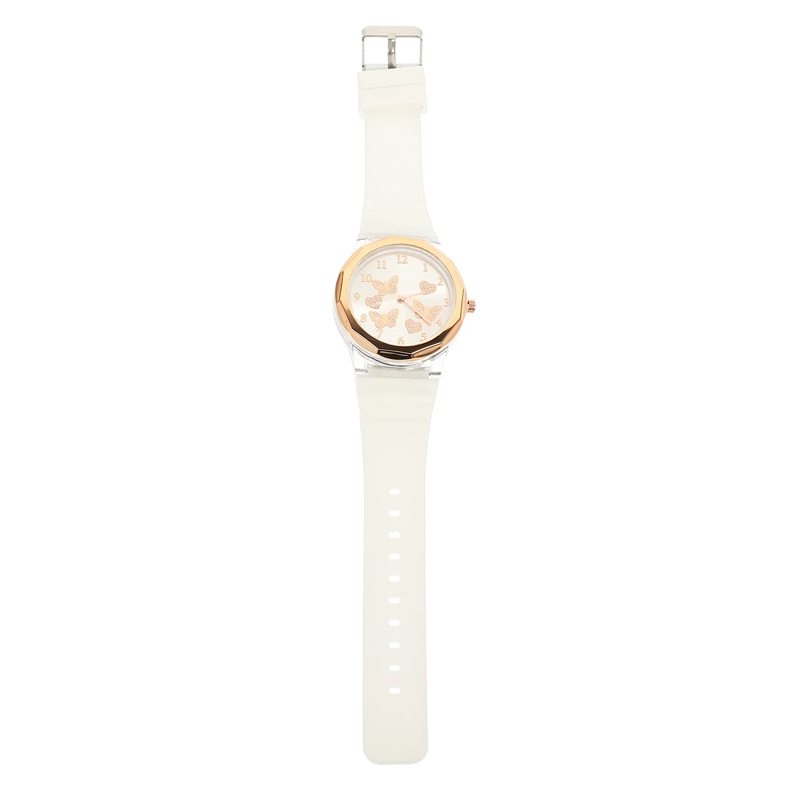 Butterfly Quartz Watch Unique Silicone Watchband Women Girl Wrist Fashion Strap Lady Stainless Steel Female