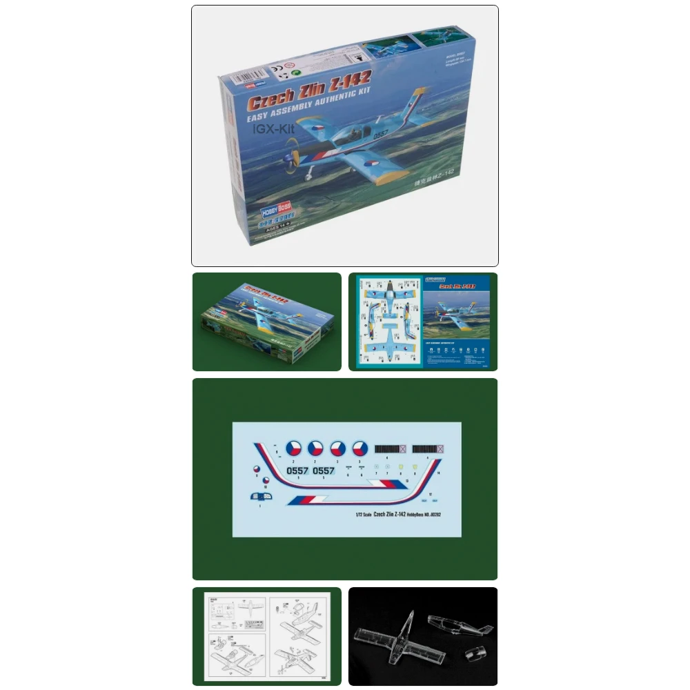

Hobbyboss 80282 1:72 Scale Czech Zlin Z-142 Z142 Fighter Aircraft Plastic Assembly Building Model Kit Making Toy Hobby