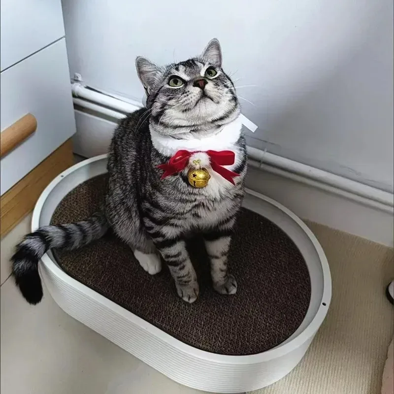 Christmas New Year Pet Collar, Red Velvet Bow with Bell for Cats Dogs, Handmade Party Decoration Necklace, Festive Plush Collar