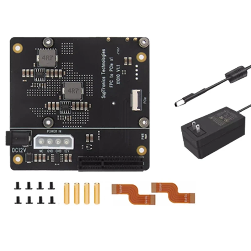 A75T X1010 Expansion Board Pcie FFC Connector To Standard Pcie X4 Slot Expansion Board For Raspberry Pi 5