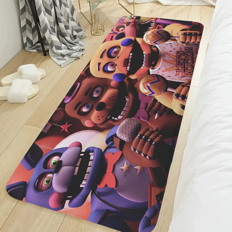 Bedroom Rug T-Fives T-Nights at T-Freddy´s Carpet Entrance of House Hallway Kitchen Bathroom Foot Mat Interior Home Decor Items