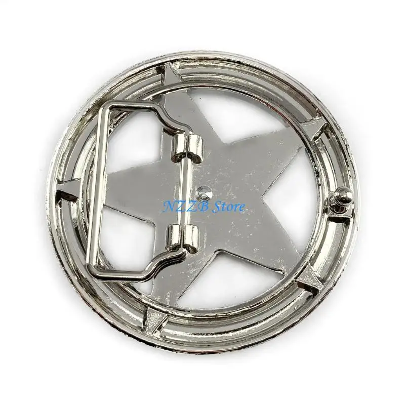 T21F العتيقة حزام مشبك استبدال حزام مشبك للرجال هدية مزخرفة حزام مشبك بارد الكلت استبدال العتيقة #2