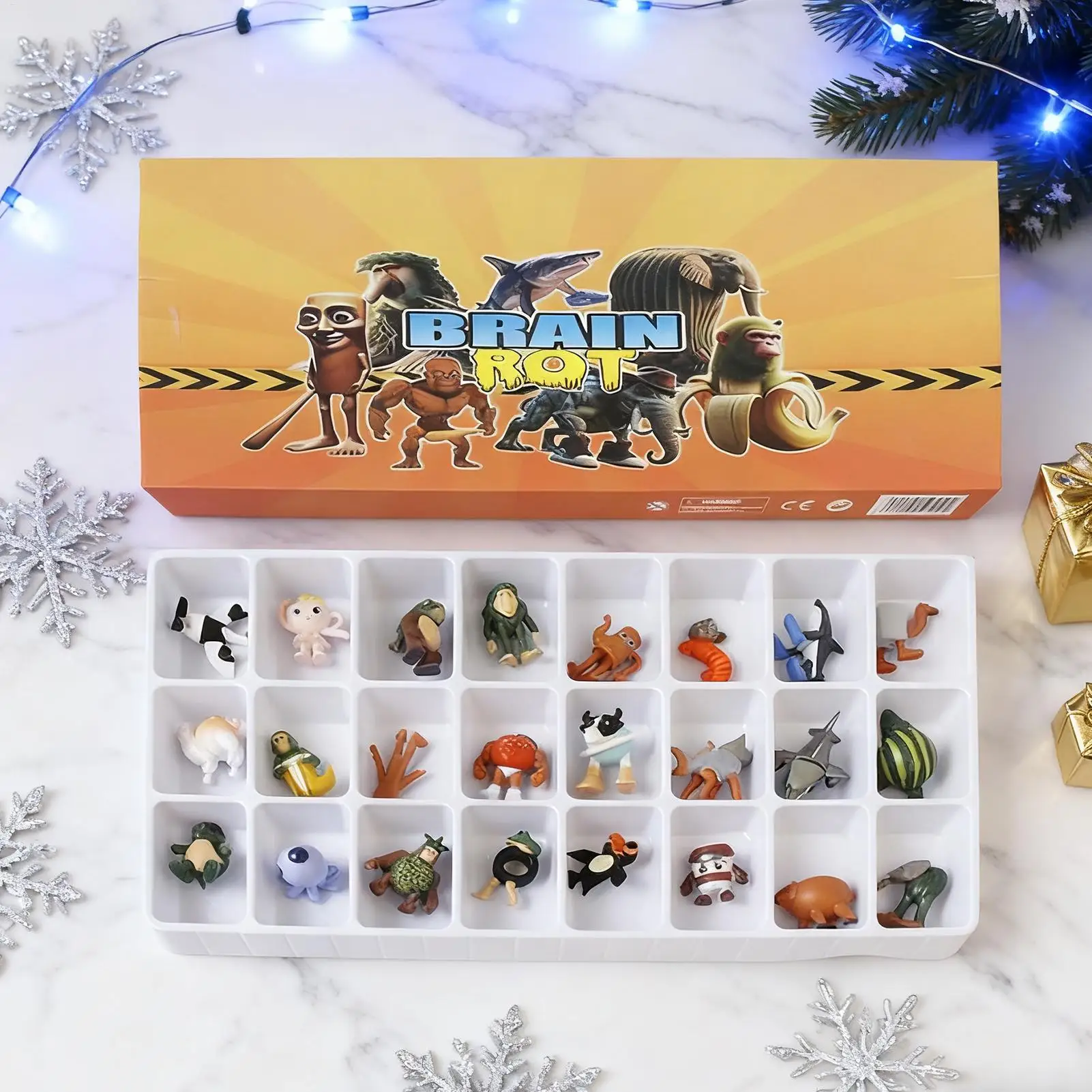 Tongtongtongsahura Calendario de Adviento de Navidad Juego de 24 piezas Regalos Cuenta regresiva navideña sorpresa Decoración del hogar