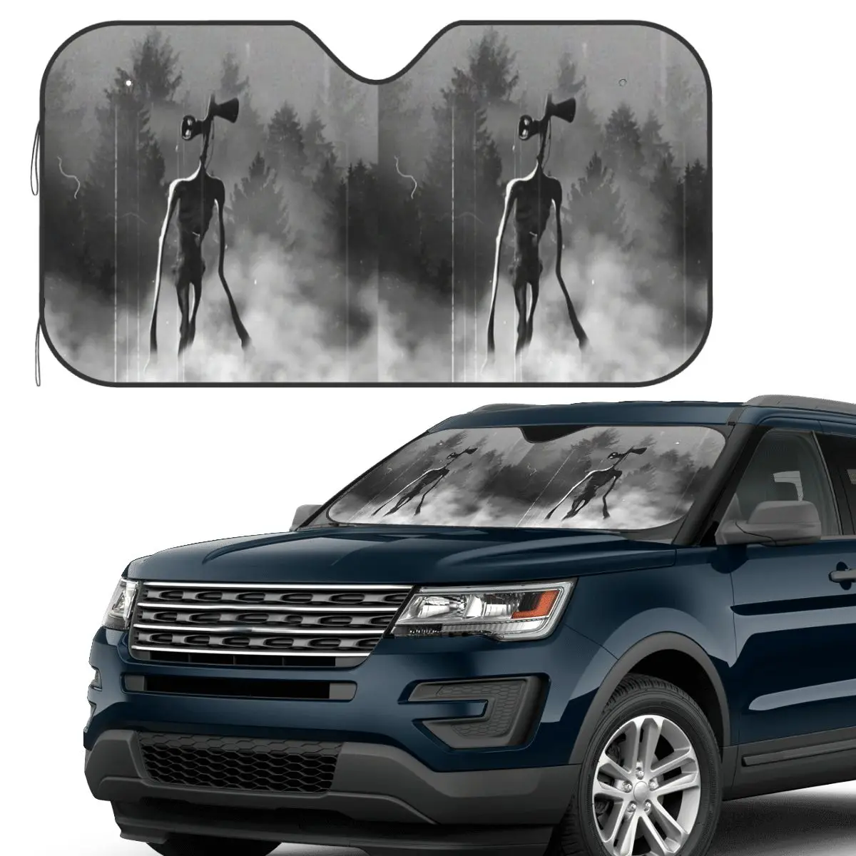 

Siren Head Osepanhead Sunshade Windscreen Car Front Windshield Window Sun Visor Accessories Covers