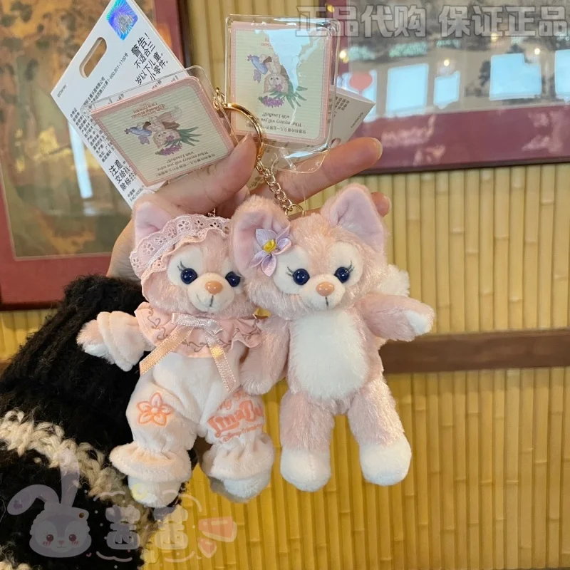 

Оригинальный плюшевый брелок Disney LinaBell в детективном стиле, пижамный дизайн, подвеска для сумки, брелок для ключей для фанатов, детей и взрослых