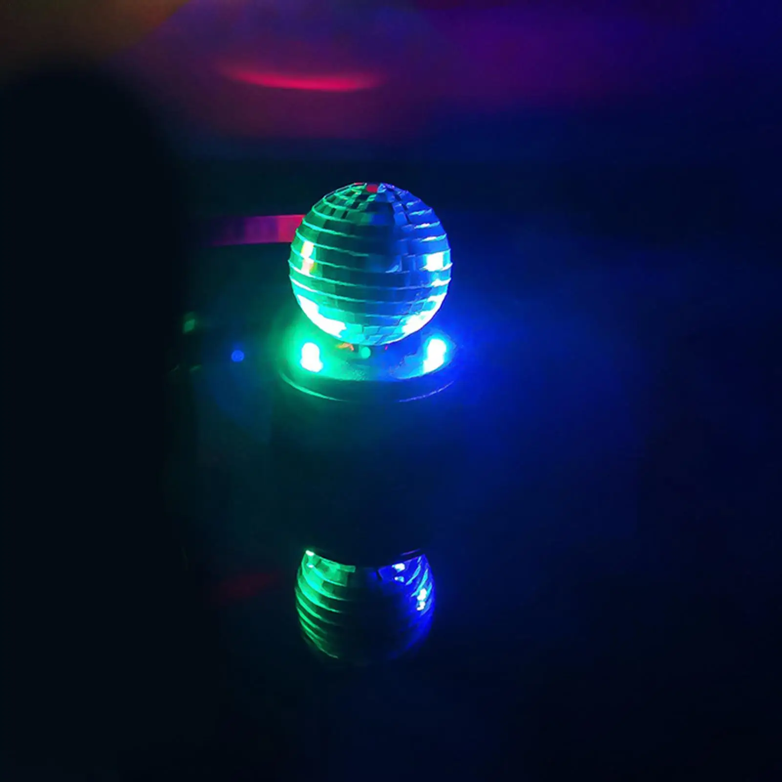 

MosaicLens Ball Dance Table Lamp Mini Disco Ball Light Small Battery Powered Dance Stage Light Party Decoration Light