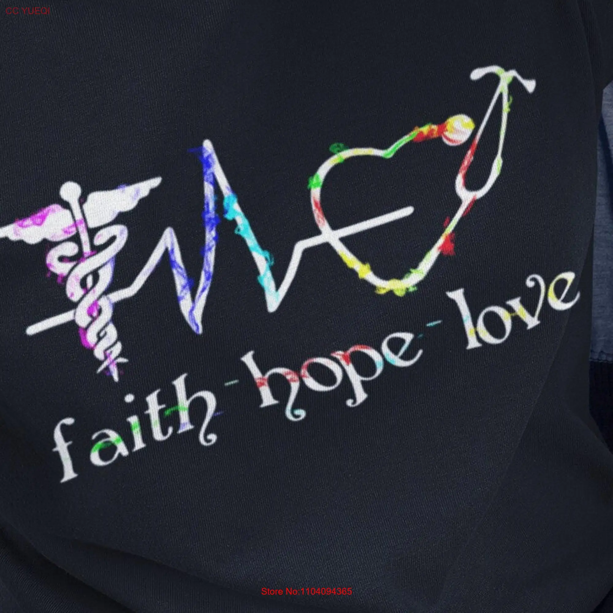 Medical Assistant with Faith Hope and Love Wear Your Dedication this Inspirational T Shirt For long or short sleeves