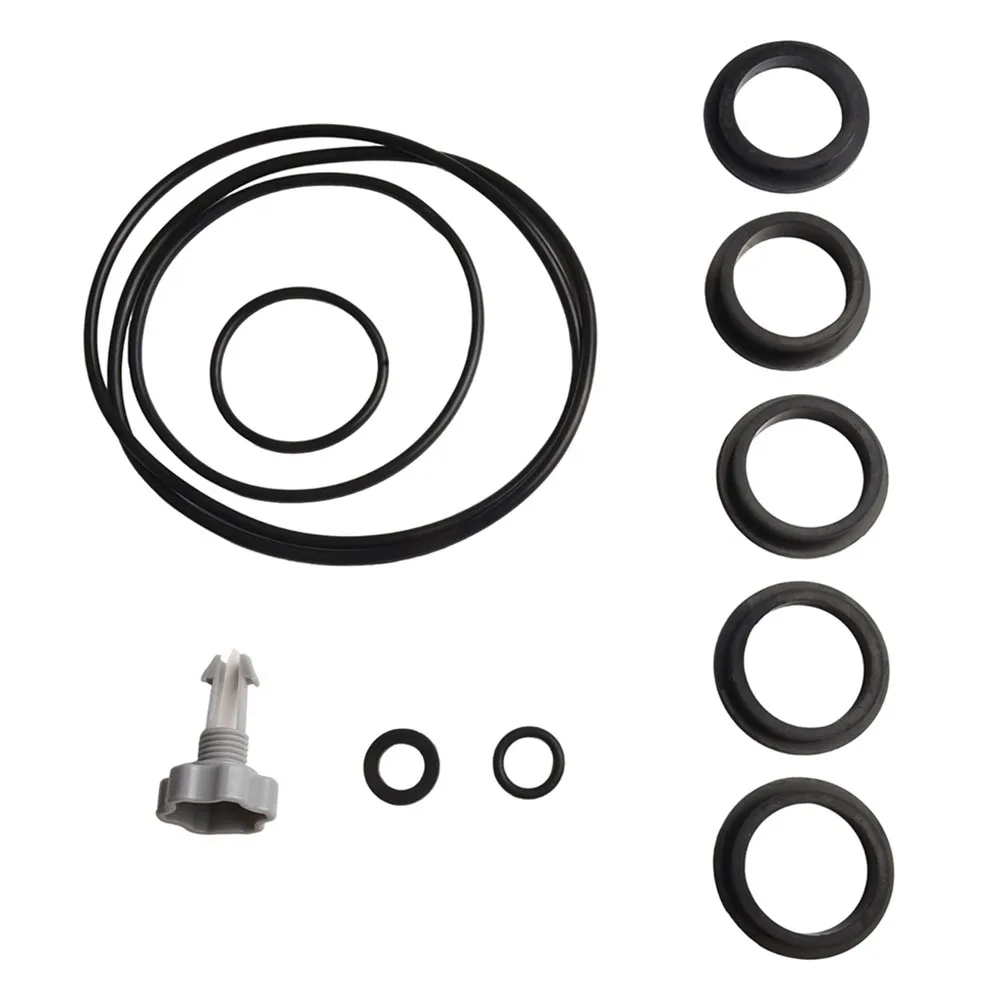 

14 Pcs Pool Filtration Accessory Set with Dual Split Hose Valve & Drain Cap Enhance For Intex Pool Maintenance