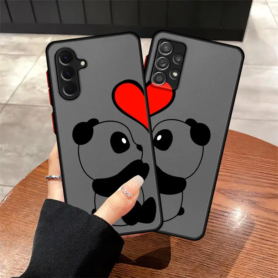 

Case for Samsung Galaxy A13 A12 A16 A50 A30 A20 A02 A03 A11 A15 A05 A06 Soft Cover Cute Cartoon Panda