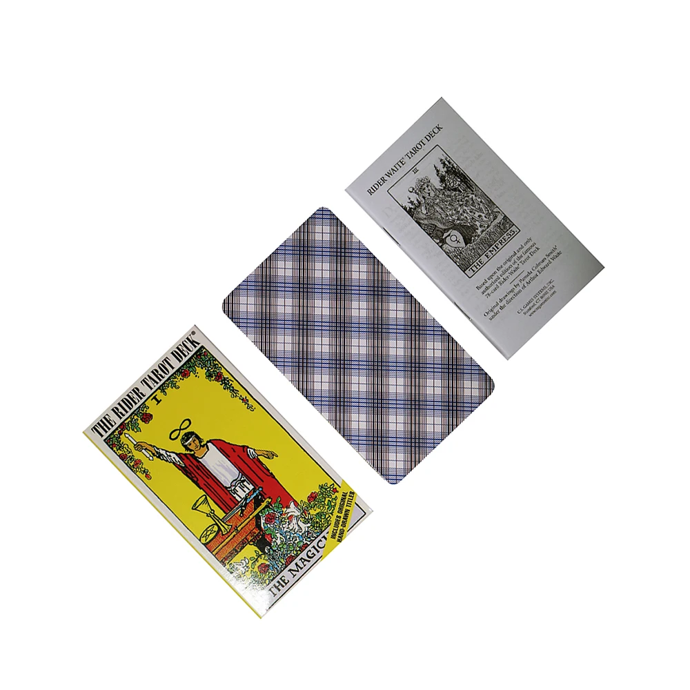 Cartes de tarot avec guide pour débutants, cartes de grande taille, The Rider Ination, 12cm x 7cm