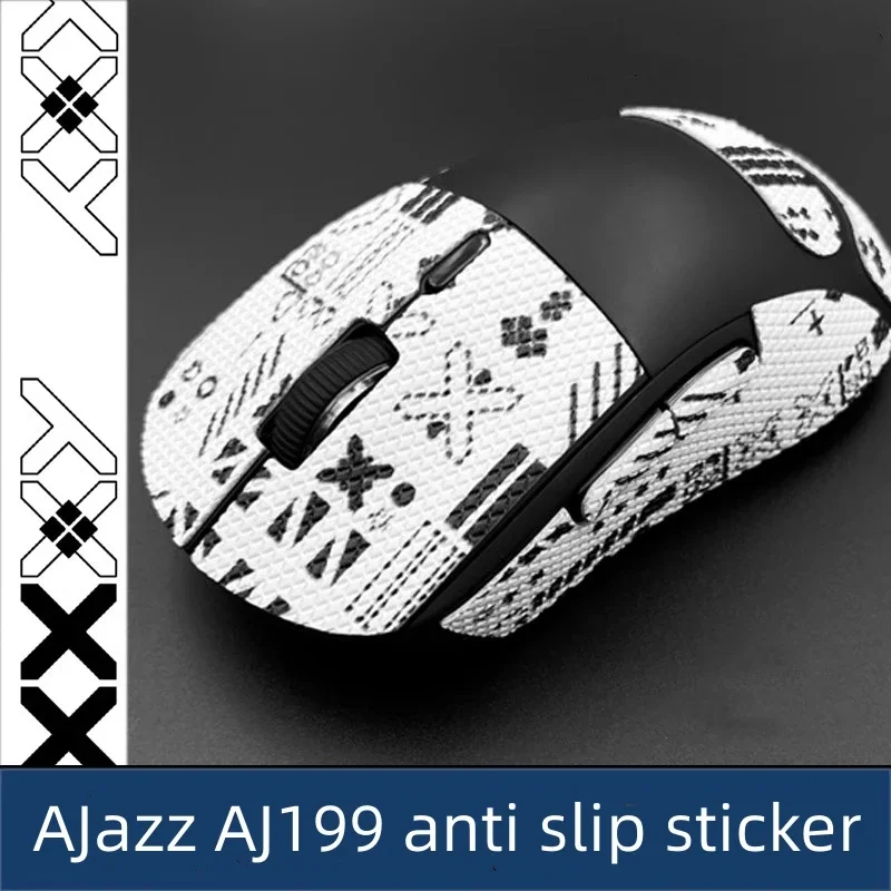 1 Set 6D Diamond Texture Mouse Anti Slip Sticker For AJazz AJ199 Anti Sweat Stickers Tape Non-slip Suede