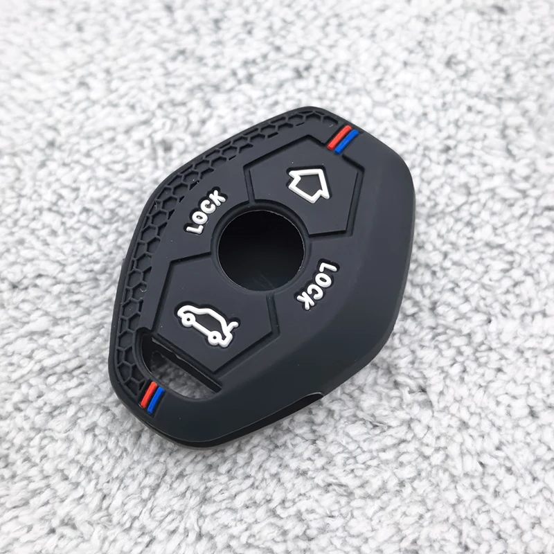 Silicone Car Key Case for BMW X3 X5 Z3 Z4 3 5 7 SERIES E38 E39 E46 E83 1998 - 2005 Keyless Protector Fob Cover Shell Accessories
