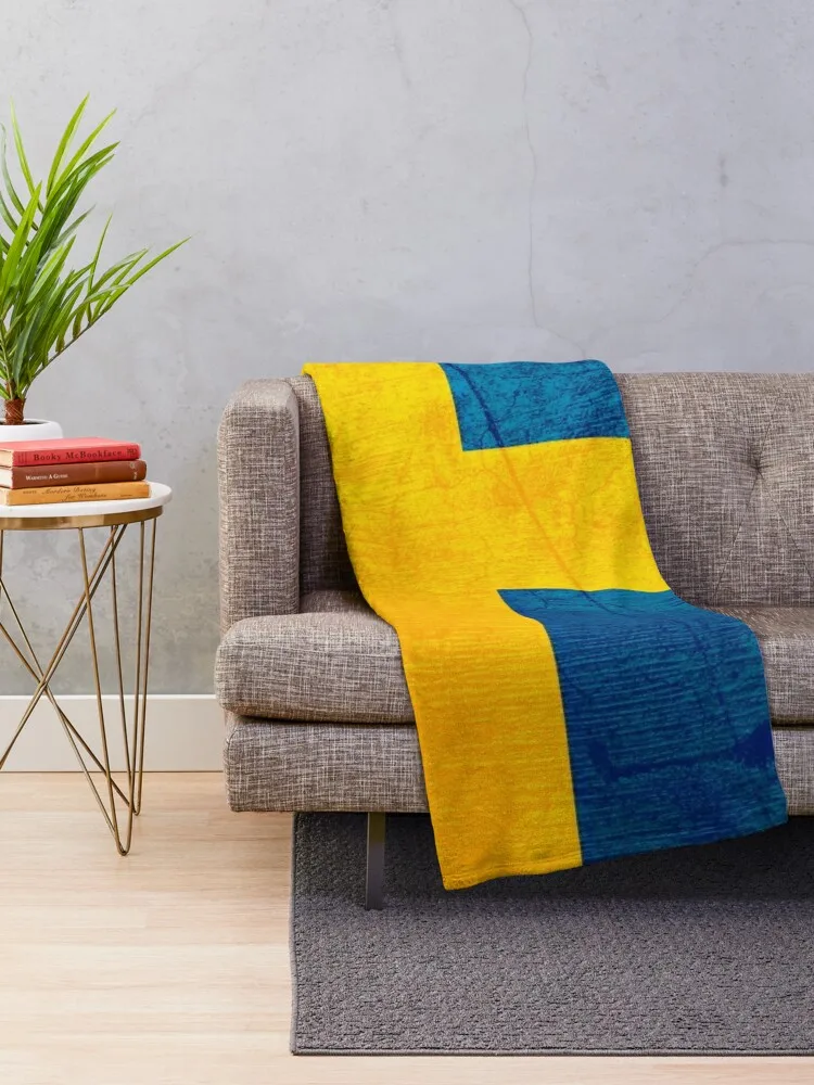 Old Classic swedish Flag Sweden Throw Blanket Luxury Brand Luxury Thicken Luxury Designer Blankets