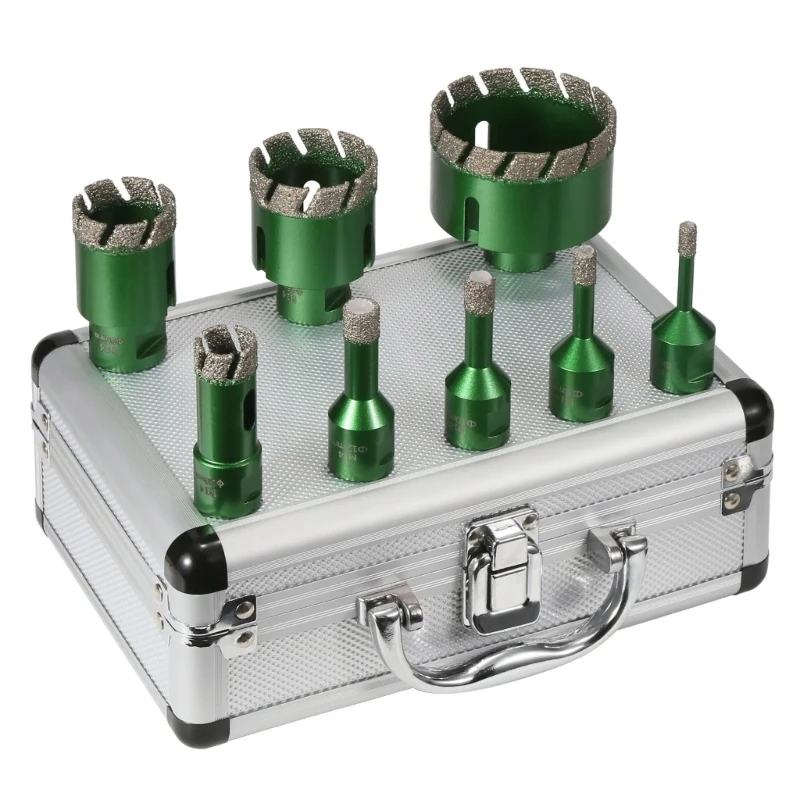 

0XLD Heavy Duty Diamantine Grit Hole Opener Suitable For Tile Glass Marble Featuring 45# Steel Body & 6-50mm Cutting Capacity