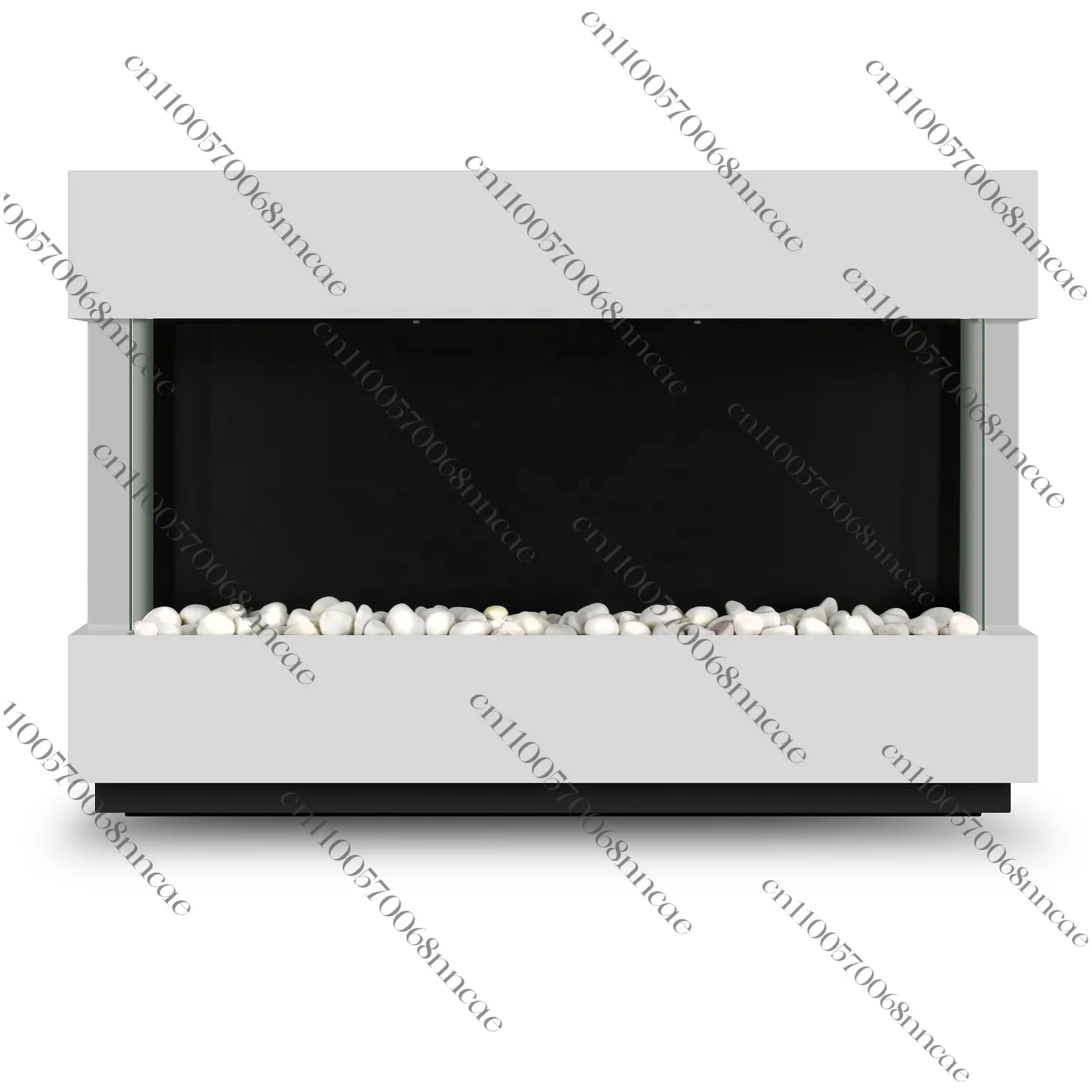 TV wall-mounted fireplace, decorative electric fireplace heater with mantel