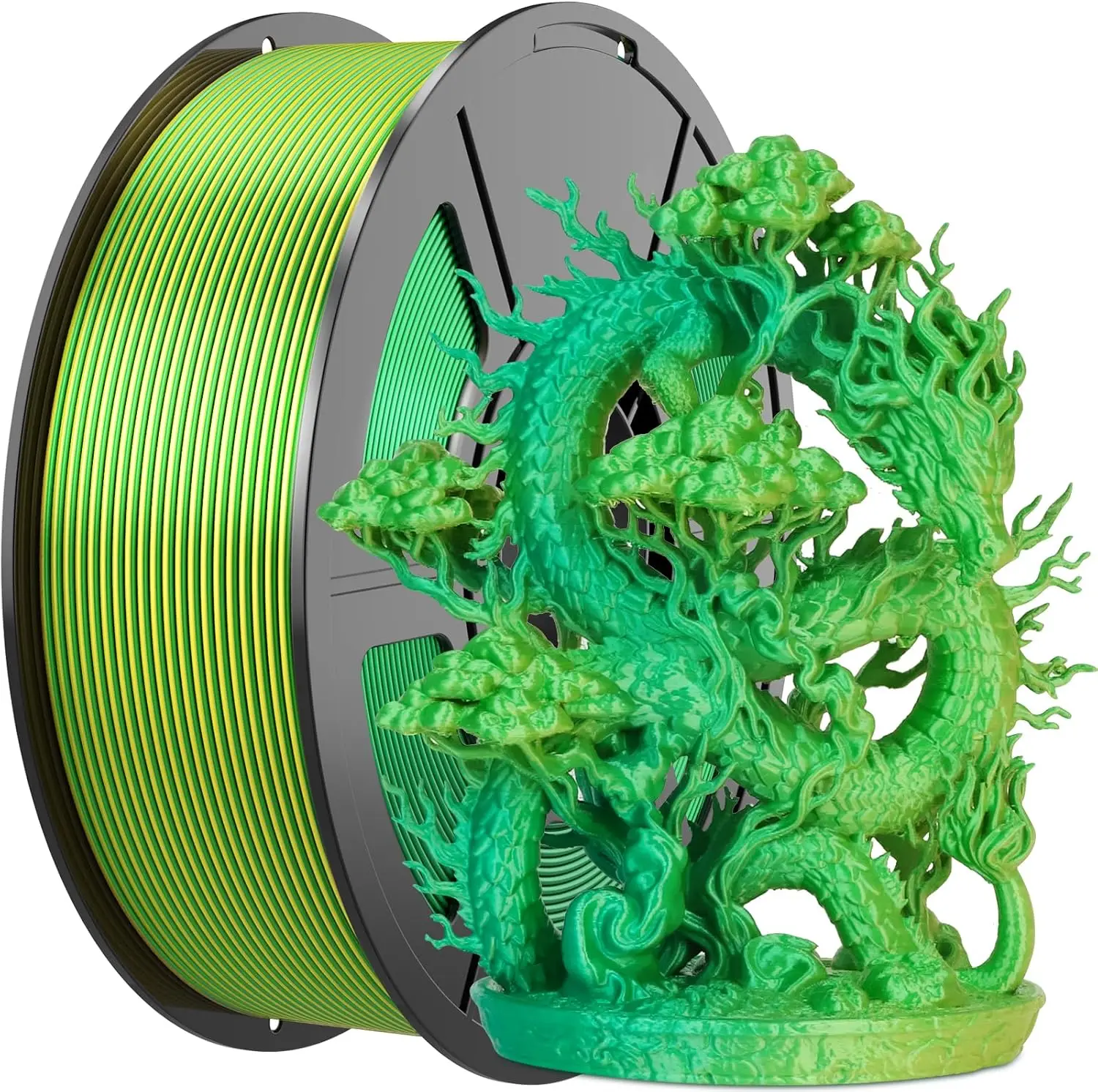 

Филамент для 3D-принтера 250г 500г 1кг PLA Шелк Золото Зеленый 1.75мм для 3D-печати, материал PLA Шелк Золото Зеленый, вакуумная упаковка