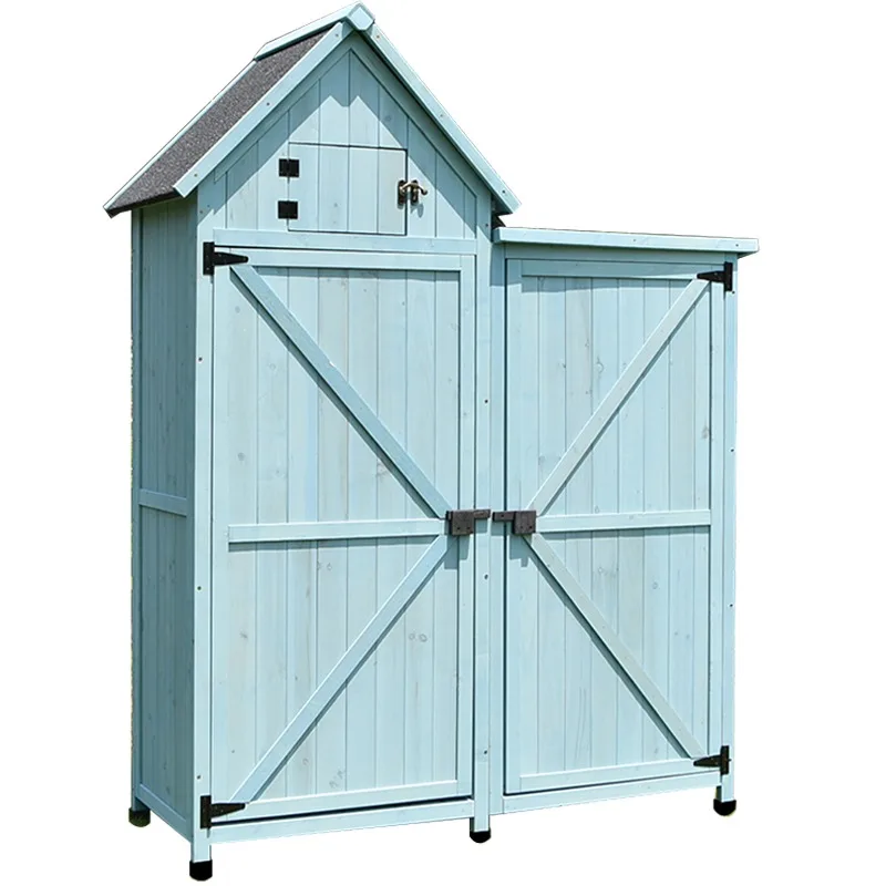 

Storage finishing tools Sundries Garden courtyard Balcony Waterproof and rainproof Multifunctional solid wood