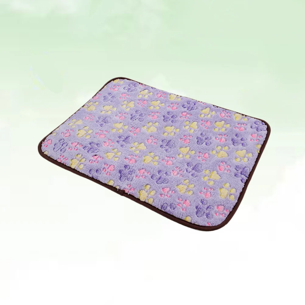 

Pet Cooling Mat Double-Sided Bamboo Surface Summer Puppy Dog Cat Crate Kennel Car Travel Bed Blanket Xl Purple