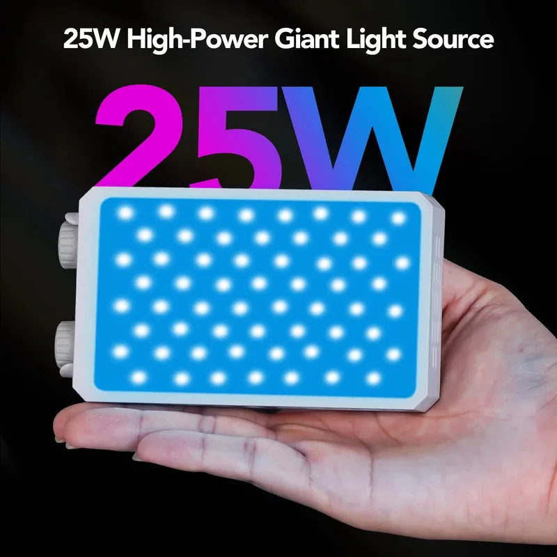 ANLAIKE U25 mocna lampa RGB pełnokolorowa do selfie, oświetlenie do transmisji na żywo, oświetlenie do fotografii plenerowej, lampa kieszonkowa