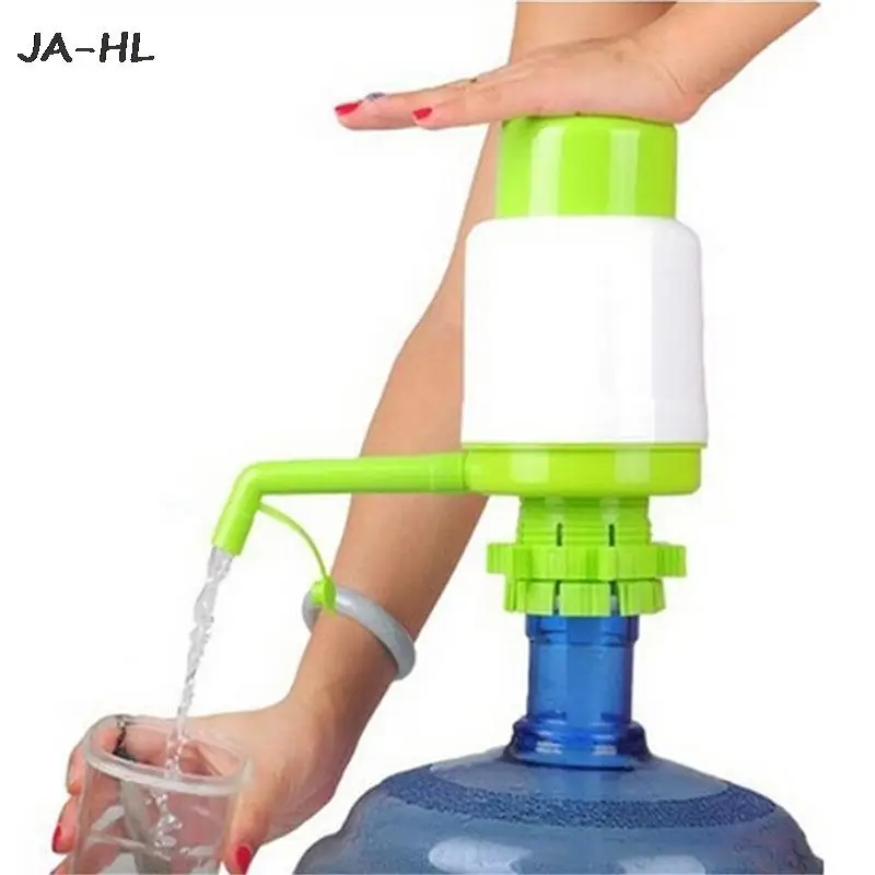 Innovative Vacuum Action Manual Pump Dispenser 5 Gallon Bottled Drinking Water Hand Press Removable Tube 1pc