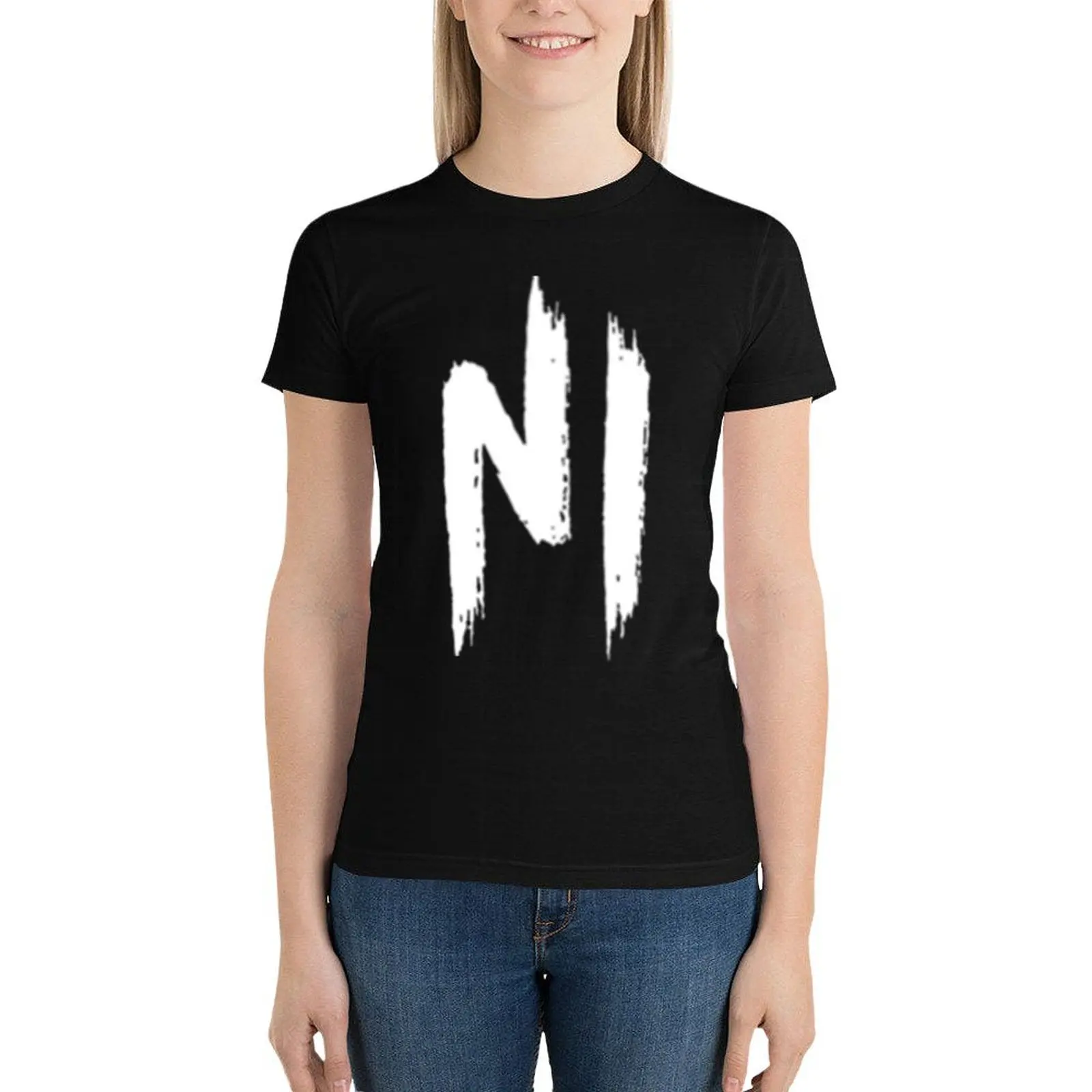 

Ninho ninho logo T-Shirt cute clothes female summer tops workout shirts for Women loose fit