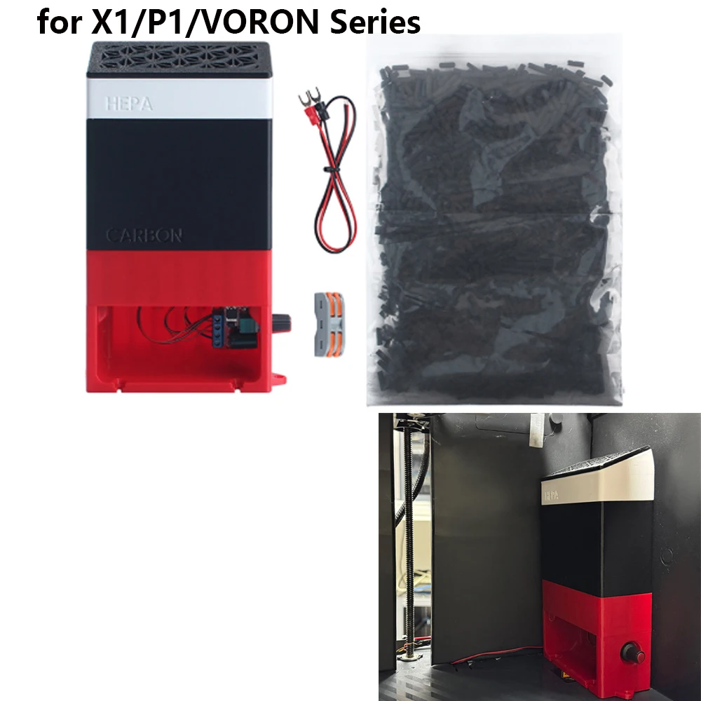 

For BentoBox V2.0 Activated Carbon Filter 3D Printer Accessories for TZ X1/P1/VORON Series Activated Carbon Combo Filter Parts