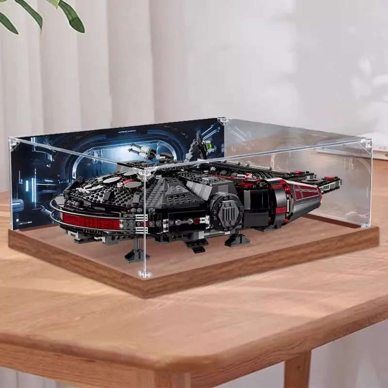 

Пылезащитная коробка для дисплея 3 мм для lego 75389 Dark Hope Millennium Falcon, витрина-органайзер для хранения (набор «Lego в комплект не входит)