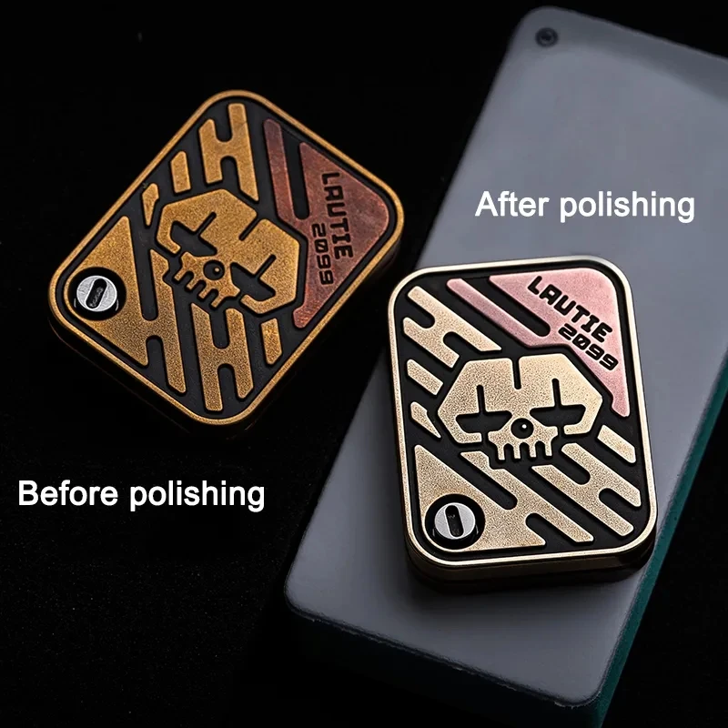 LAUTIE Fingertip Gyro Polishing Board Fidget Spinner Polishing Block DIY Accessories Tool